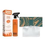 Happi Planet | Kitchen Cleaner & Reusable Kitchen Towels Combo | India’s 1st Foaming 500ml Spray + 20 Pulls | Less Scrubbing, Highly Absorbent, Eco-Friendly, Non-Toxic
