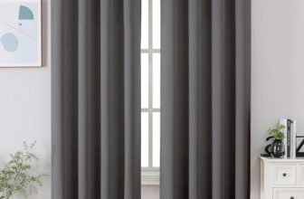 Cortina 80-90% Blackout Solid Window Curtains 5 Feet Set Of 2 – Thermal Insulated | Curtain For Living Room | Drapes For Bedroom | (5 Feet, Grey)
