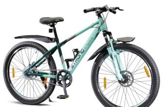Lifelong Strong 26T Ss Single-Speed Bicycle For Men | Durable Steel Frame, Aluminium Stem | Quiet Bushless Chain | Double Disc Brakes | Adjustable Saddle | Reflectors For Safety | Cycle For Adults