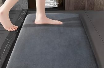 Vas Collections Bath Mats Non Slip Anti-Skid – Memory Foam Bathroom Shower, And Tub Rugs Super Absorbent – Quick Dry | Water Soak Reliable Bathroom Mat. (16″ X 24″, Grey)
