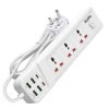 AGARO Regal Extension Board, Power Strip, 3 Universal Sockets, 4 USB + 2 Type-C Fast Charge, 2500W, 6ft Heavy-Duty Cord, Overload & Surge Protection, Master Switch, Multi-Device Charge for Home/Office