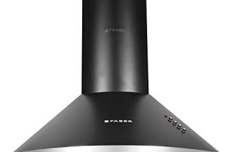 Faber 60 cm 1000 m³/hr Pyramid Kitchen Chimney || Baffle Filter || Push Button || 12 Years warranty on Motor|| Motor- 240 Watt || HOOD CLASS PRO PB BK LTW 60, Black