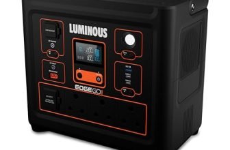 Luminous Edge GO P1000 Portable Power Station | 800W Output | 576 Wh | Fast Charging | Powers Multiple Devices | for Campers, Outdoor Shoot, Travel, Outdoor Parties, & Home Back-up | 5 Year Warranty