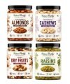 Nature Purify Dry Fruits Combo Pack 250Gm Each | (Almond, Cashew, Apricots, Raisins)