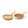 Crystal Marbo Plus Induction Bottom 2 Pc Nonstick cookware Set | Tawa 250 mm + Fry Pan 225 mm | Thickness: 3mm | 5 Layer Coating | Metal Spoon Friendly | Colour – Sandalwood