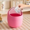 Cortina Corton Design Plastic Small Tabletop Dustbin, Small Waste Bin For Study Table, Office Desk, Bathroom, Kitchen Sink & Washroom (Yellow)