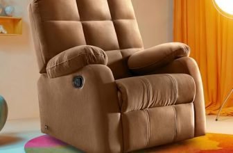 Sleepyhead RX5 Designed by Duroflex – Single Seater Fabric Manual Recliner with Durable Spring Support | Stylish Upholstery | Snug Fit for Luxurious Comfort (Cocoa Brown)