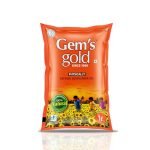 Gem’s Gold physically refined sunflower Cold Pressed Cooking Oil 1 Litre Pouch | Chemical Free, Kacchi Ghani, Chekku