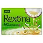 Rexona Coconut And Olive Oil Soap For Silky Smooth Skin(4 * 100G),Pack Of 4