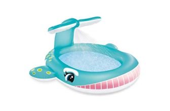 Intex Plastic Whale Spray Pool, Multi Color, Kid