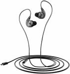 PTron Pride Bliss Type C IEM Earphone with HD mic, In-Line Controls & 1.2M Tangle Free Wired(Black, In the Ear)