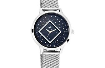 Fastrack Women Metal X Ananya Panday-Fit Out Analog Blue Dial Watch-Nn6210Sm03/Np6210Sm03, Band Color-Purple