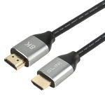 Glink Gl-402 Certified 8K Earc Hdmi Cable 2.1V 2Mtrs. 48Gbps 8K@60Hz, 4K@120Hz, 3D, Hdcp 2.2 2.3, Dolby, Compatible Ps5, Xbox, Qled Tv,Native 4K Projector|Gold Plated Metal Connector (2M/6.56Ft)
