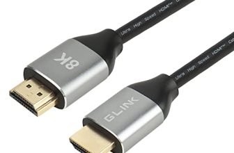 GLINK GL-402 Certified 8K eARC HDMI CABLE 2.1V 2Mtrs. 48Gbps 8K@60Hz, 4K@120Hz, 3D, HDCP 2.2 2.3, Dolby, Compatible PS5, Xbox, QLED TV,Native 4K Projector|Gold Plated Metal Connector (2M/6.56FT)