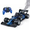 Amazon Brand – Jam & Honey Formula F1 RC Racing Car for Kids | 2.4GHz Remote (100+ ft Range) | Mist Smoke Effect | LED Lights | USB Type-C Rechargeable | Multi-Direction Control | Black|4+ Years