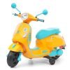Pro Kids® Classic Vespa Style Ride-On Electric Scooter For Kids | 12V Battery Bike With Bluetooth, Usb, Aux, Music & Led Lights | Safe & Smooth Ride | Boys & Girls (2–8 Years)