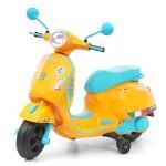 Pro Kids® Classic Vespa Style Ride-On Electric Scooter For Kids | 12V Battery Bike With Bluetooth, Usb, Aux, Music & Led Lights | Safe & Smooth Ride | Boys & Girls (2–8 Years)