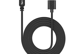 Celly USB Type A to Micro USB Data and Charging Cable, 480 MBPS Data and Sync, 2.4A Fast Charge, Light Weight, Durable, PVC Cable, 1 Meter (Black) (USBMICROB)