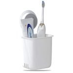 Nyarra Toothbrush Holder For Bathroom | Self Adhesive Wall Mounted Toothbrush Holder | Multifunctional Organizer For Electric Toothbrush | Washroom Organizer For Tooth Brush – [Nd-1358]