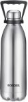 BOROSIL 1800ml Bolt 24 Hours Hot and Cold, Double Wall Vaccum Insulated Flask Bottle 1800 ml Steel Bottle(Pack of 1, Steel/Chrome)