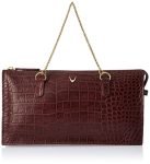 Hidesign Leather Clutch- Red