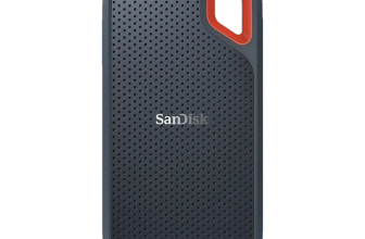 SanDisk E61 1 TB External Solid State Drive (SSD) 1050 Mb/s Window, Mac OS, Android, Portable, Type C Enabled,USB 3.2(Black, Red)