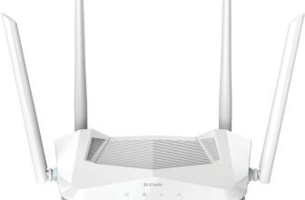 D-Link R15 Wi-Fi 6 Router 2.4 GHz, 5 GHz 1500 Mbps Wifi Speed Dual Band External Antenna Ethernet (Cable Broadband)(White)