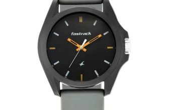 Fastrack Tees Analog Grey Dial Unisex-Adult Watch-68011PP08