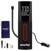 Woscher Tallboy Wired Digital Tyre Inflator For Car & Bike | 150 Psi Air Compressor | Auto Shut-Off | Digital Display | Led Light | 12V Dc Portable Air Pump | Tyre Inflator Kit