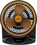 V-Guard Spinny Pro | High Speed With 2 Year Warranty 180 Mm Table Fan(Orange Black | Pack Of 1)