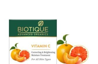 Biotique Vitamin C Correcting & Brightening Face Cream | Non-Greasy Formula For All Skin Types | Enhances Glow & Even Skin Tone | 50G