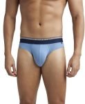 Jockey US59 Men Super Combed Cotton Elastane Stretch Solid Brief with Ultrasoft Waistband_(Pack of 2)_Blue Heaven_L