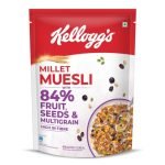 Kellogg’s Millet Muesli with 84% Fruit, Seed & Multigrain| Power Breakfast | No Maida No Palm Oil | India’s No 1 Muesli | 500g
