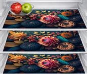 Waterproof Fridge Mats Set of 3 – PVC Refrigerator Shelfs.-CC-100
