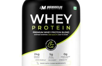 Whey Protein with Fibre (Rich Chocolate, 1kg) | 24g Protein & 10g EAA | Protein Powder Powered By Xymore Tech. | No Artifical Flavour or Sweetener