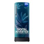 Samsung 183 L, 4 Star, Digital Inverter, Direct-Cool Single Door Refrigerator (RR20H28249U/NL, Paradise Bloom Blue, Base Stand Drawer, Single Touch Defrost, 2026 Model)