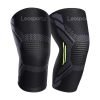 Leosportz 2 Pack Brace, Compression Sleeve Unisex, Running,Gym, Hiking Knee Support(Green, Black)