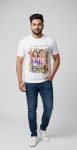 Men’s Holi Special White Graphic T-Shirt – “Rang Barse” Edition | Size L | PoPo Toys®