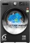 Whirlpool 7 kg 5 Star Inverter 100+ Tough Stains, Steam Technology, Fully Automatic Front Load Washing Machine with In-built Heater Grey(SUPREME CARE 7012 -E)