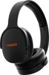 TRIGGR Trinity 2 with Dual Pairing, ENC, Fast Charge, 50H Battery, Rubber Finish, v5.3 Bluetooth(Midnight Black, On the Ear)