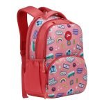 Gear Wow 17″/25L Medium Water Resistant School Bag/Casual Backpack/Daypack/4 Compartment Travel Backpack/Kids Bag for Girls – Pink