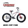 EAST COAST Carnage 20T cycle/Fat bike for 5 to 9 year kids 20 T (inch) Mountain Cycle(Single Speed, White, Rigid)