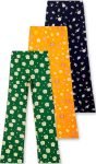 T2F Gilrs Flared Leggings (Pack of 5)(GLSLEG03_Multicolor 2_3-4 yrs)