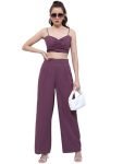Tokyo Talkies Women Crop Top with Trouser