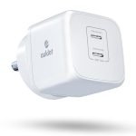Auklet 45W GaN Fast Wall Charger, with PD & PPS Support, USB 2C, 1A Port, BIS Certified,Compatible with All iPhones, iPads, Samsung Galaxy, Smartwatch and All Android Mobiles,White