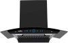 Kenstar Smoke Zero 90 1200 CMH 90 cm | Curved Glass | Filterless | 3 Speed Motion Sensor with Touch Controls | Powerful Suction | Outer Oil Collector | Energy Saving LED Lights | Auto Clean Chimney(Wall Mounted, Black)