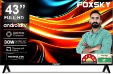 Foxsky 109 cm (43 inch) Full HD LED Smart Android TV(43FS-VS//43FSFHS)