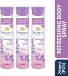 Yardley London Morning Dew Refreshing Body Spray 200ml Deodorant Spray  –  For Women(600 ml, Pack of 3)