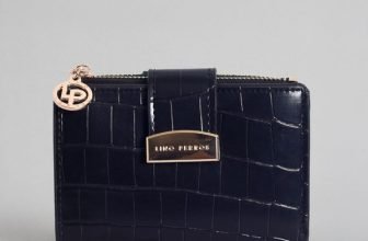 LINO PERROS Women Casual Black Artificial Leather Wallet(6 Card Slots)
