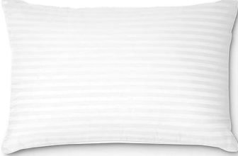 YandAM Microfibre Sleeping Pillow Pack of 1 Stripes YandAM(White)